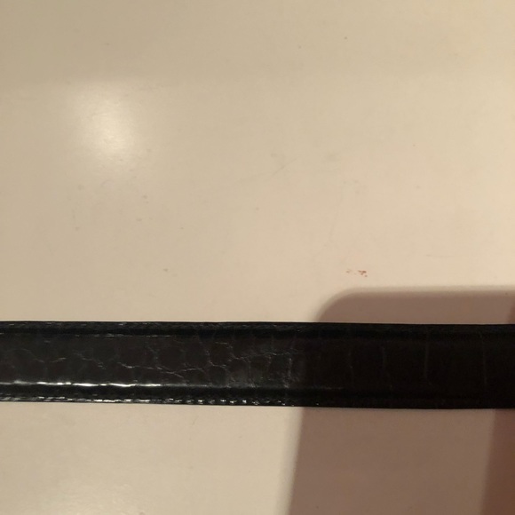 Classic Polo Ralph Lauren black American Alligator belt with 925 sterling buckle - Picture 8 of 10
